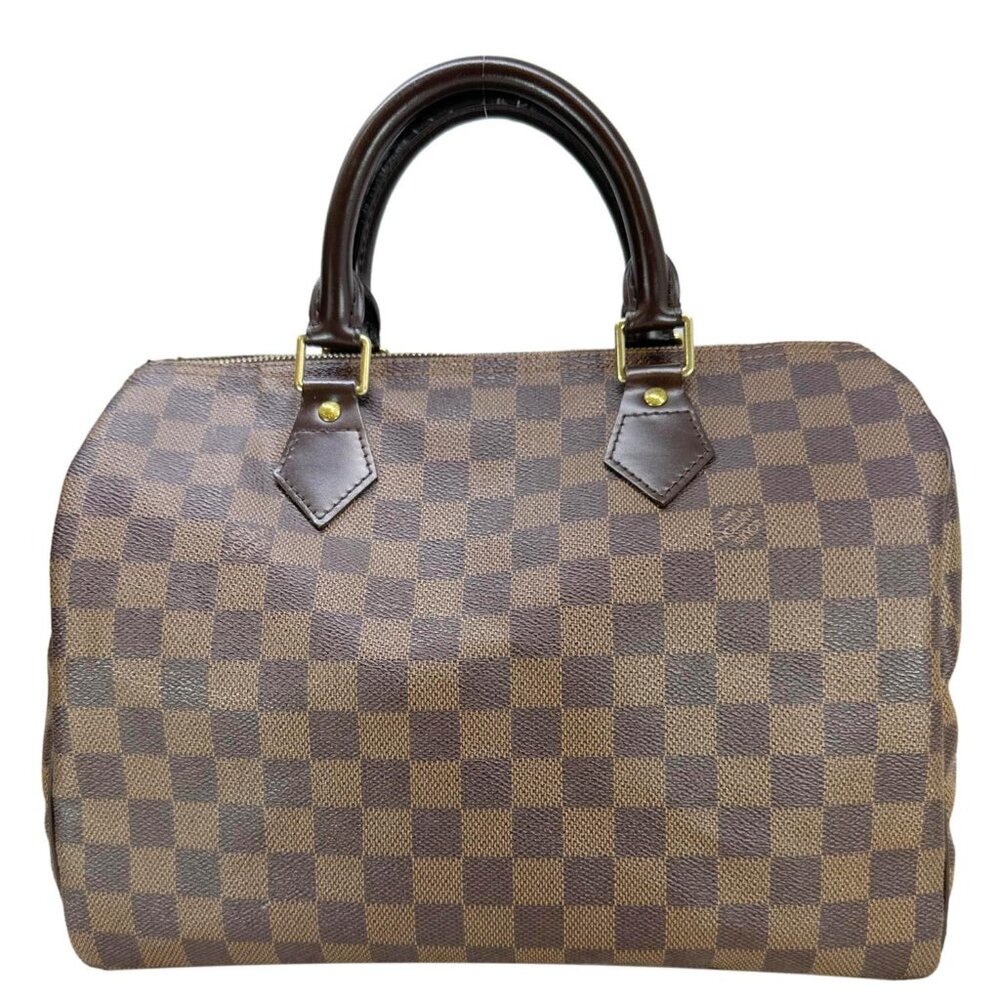 Louis Vuitton Speedy 30 Damier Ebene Satchel Bag Brown - Picture 3 of 10